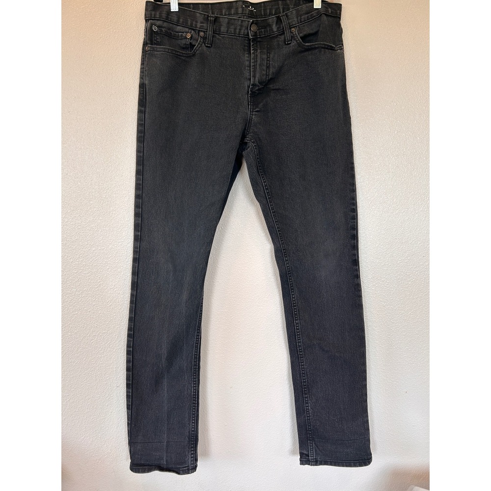 Old Navy Mens Slim Built-In Flex Black Denim Jeans‎ 36x34 Dark Wash Pants